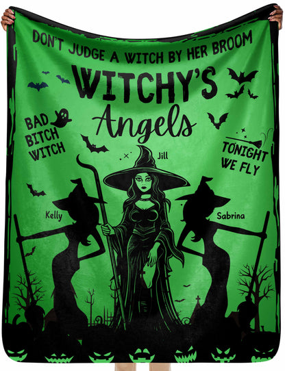 Halloween | Witchy's Angels | Blanket | Green