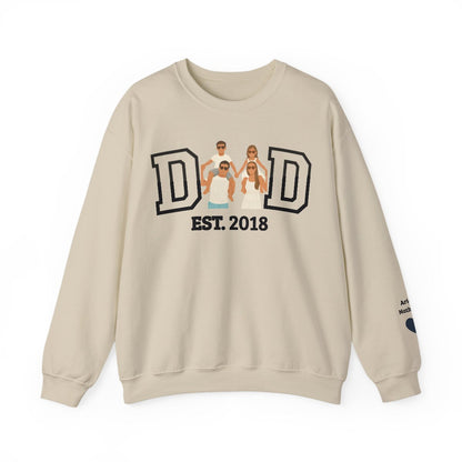 💞Custom Dad  Portrait Sweatshirt | Father's Day Gift💞