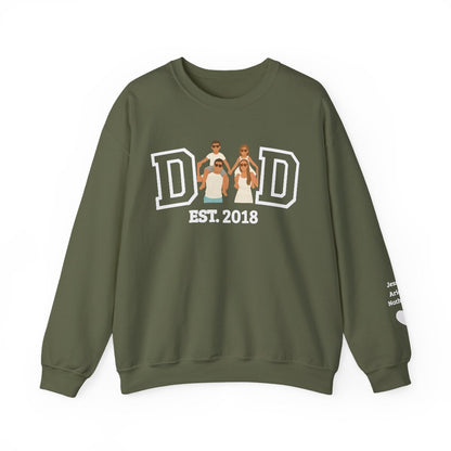 💞Custom Dad  Portrait Sweatshirt | Father's Day Gift💞