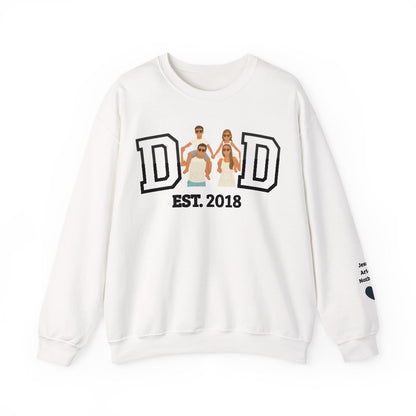 💞Custom Dad  Portrait Sweatshirt | Father's Day Gift💞