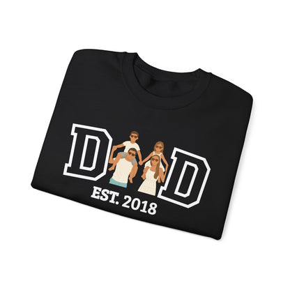 💞Custom Dad  Portrait Sweatshirt | Father's Day Gift💞