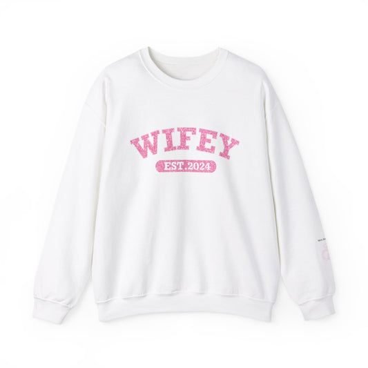 Personalized Wifey Crewneck Sweatshirt