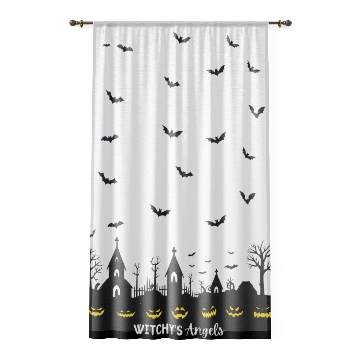 Halloween | Witchy's Angels | Sheer | Window Curtain