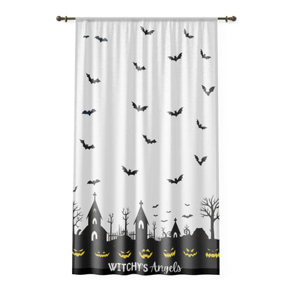 Halloween | Witchy's Angels | Sheer | Window Curtain