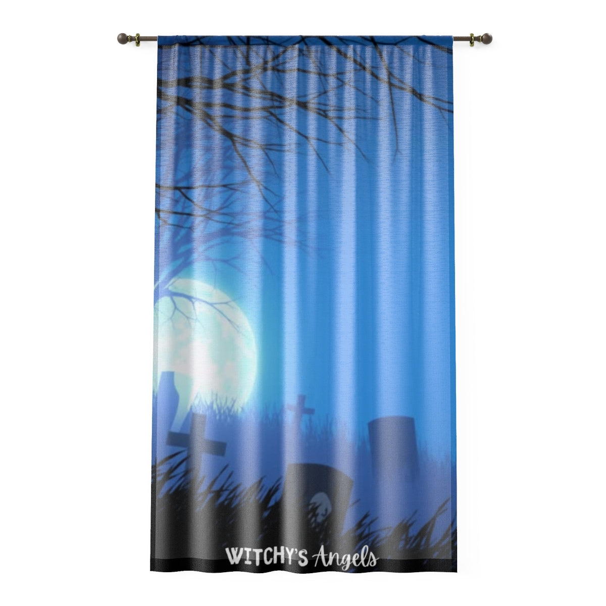 Halloween | Witchy's Angles |Sheer | Window Curtain